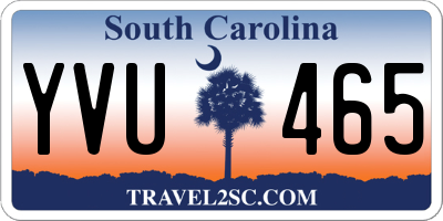 SC license plate YVU465