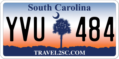 SC license plate YVU484