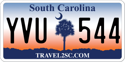 SC license plate YVU544