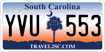 SC license plate YVU553