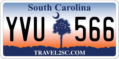 SC license plate YVU566