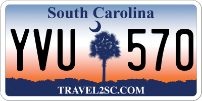 SC license plate YVU570
