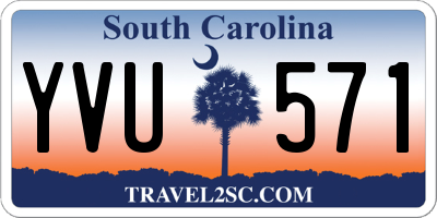 SC license plate YVU571