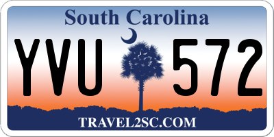 SC license plate YVU572