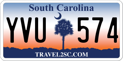 SC license plate YVU574