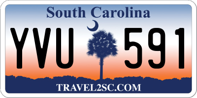 SC license plate YVU591