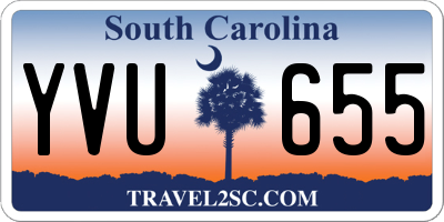 SC license plate YVU655