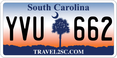 SC license plate YVU662