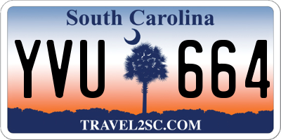 SC license plate YVU664