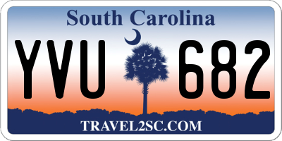 SC license plate YVU682