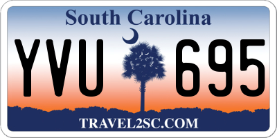 SC license plate YVU695