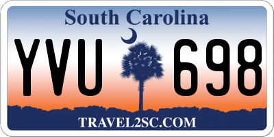 SC license plate YVU698