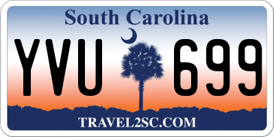 SC license plate YVU699