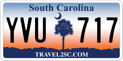 SC license plate YVU717