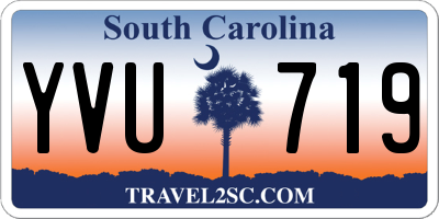 SC license plate YVU719