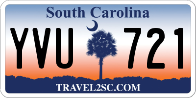 SC license plate YVU721
