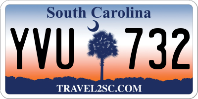 SC license plate YVU732