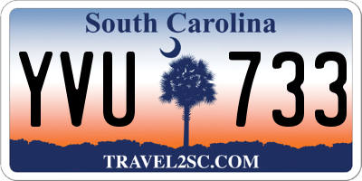 SC license plate YVU733