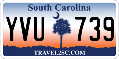 SC license plate YVU739