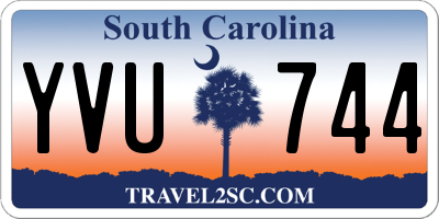 SC license plate YVU744