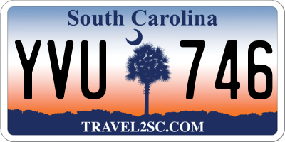 SC license plate YVU746