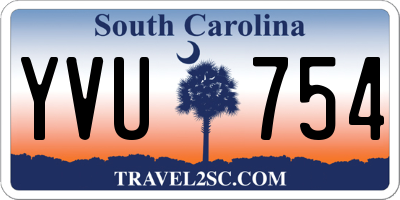 SC license plate YVU754