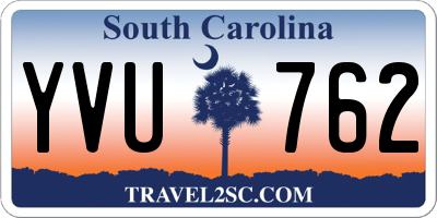 SC license plate YVU762