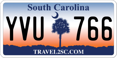 SC license plate YVU766