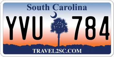 SC license plate YVU784