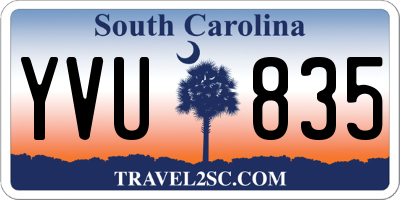 SC license plate YVU835