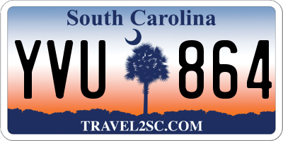 SC license plate YVU864