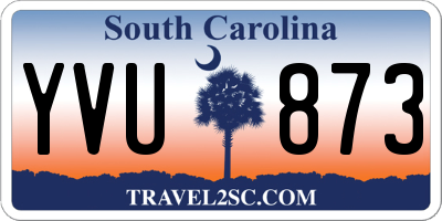 SC license plate YVU873