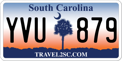 SC license plate YVU879
