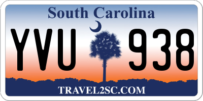 SC license plate YVU938