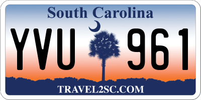 SC license plate YVU961