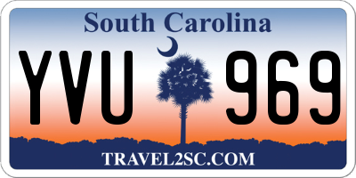 SC license plate YVU969