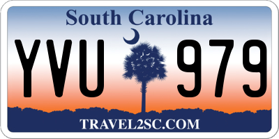 SC license plate YVU979