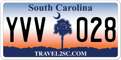 SC license plate YVV028