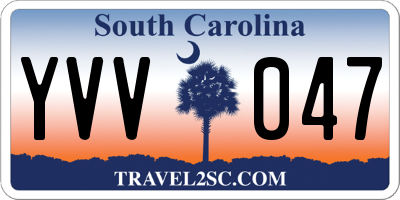 SC license plate YVV047