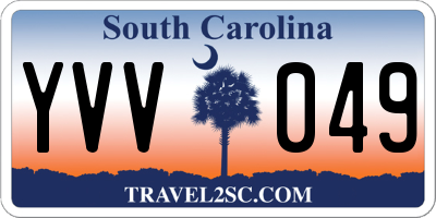 SC license plate YVV049