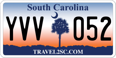 SC license plate YVV052