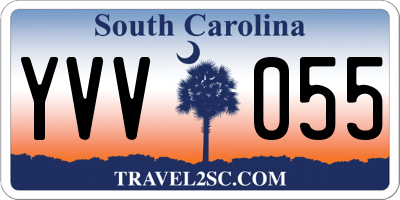 SC license plate YVV055