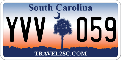 SC license plate YVV059