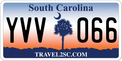 SC license plate YVV066