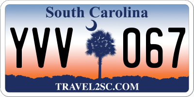 SC license plate YVV067