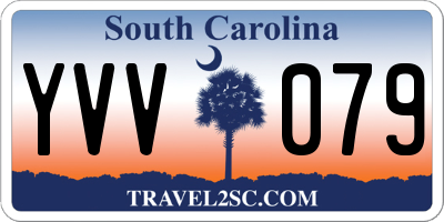 SC license plate YVV079