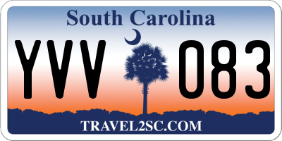 SC license plate YVV083
