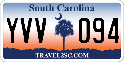 SC license plate YVV094