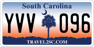 SC license plate YVV096