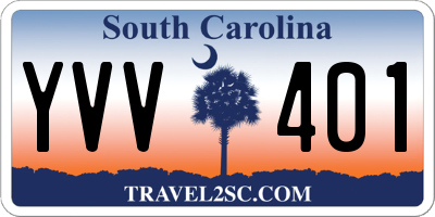 SC license plate YVV401